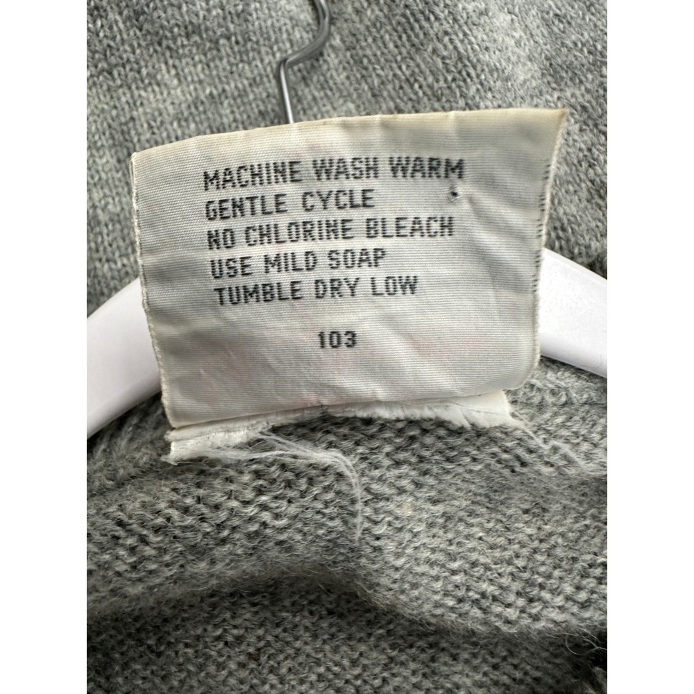 Bonjour Mens Vintage Cable Knit Shetland‎ Wool Blend Sweater Size L Old Money - Picture 4 of 7